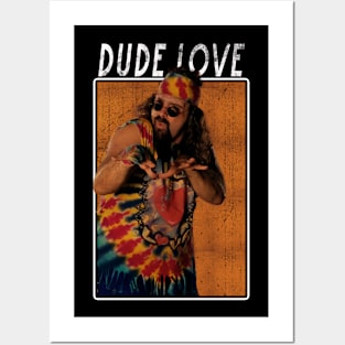 Vintage Wwe Dude Love Posters and Art